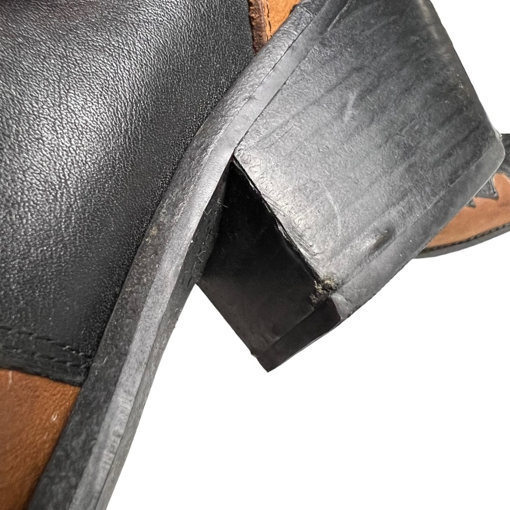 Jeffrey Campbell Colt Western Cowboy Ankle Boot Bootie Size 9 M Leather Black - Picture 14 of 14